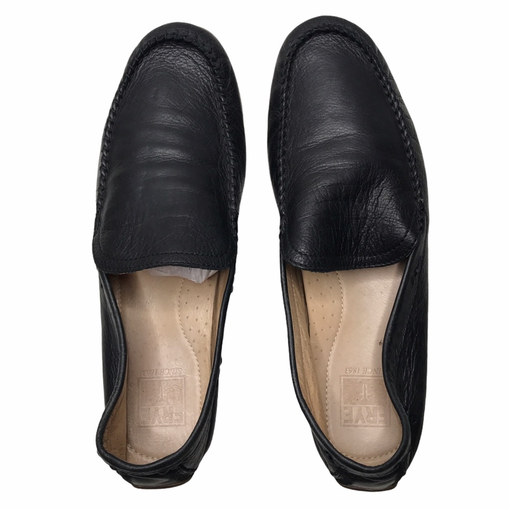 Frye Men's Leather Loafers Black Size 12 - Picture 5 of 12